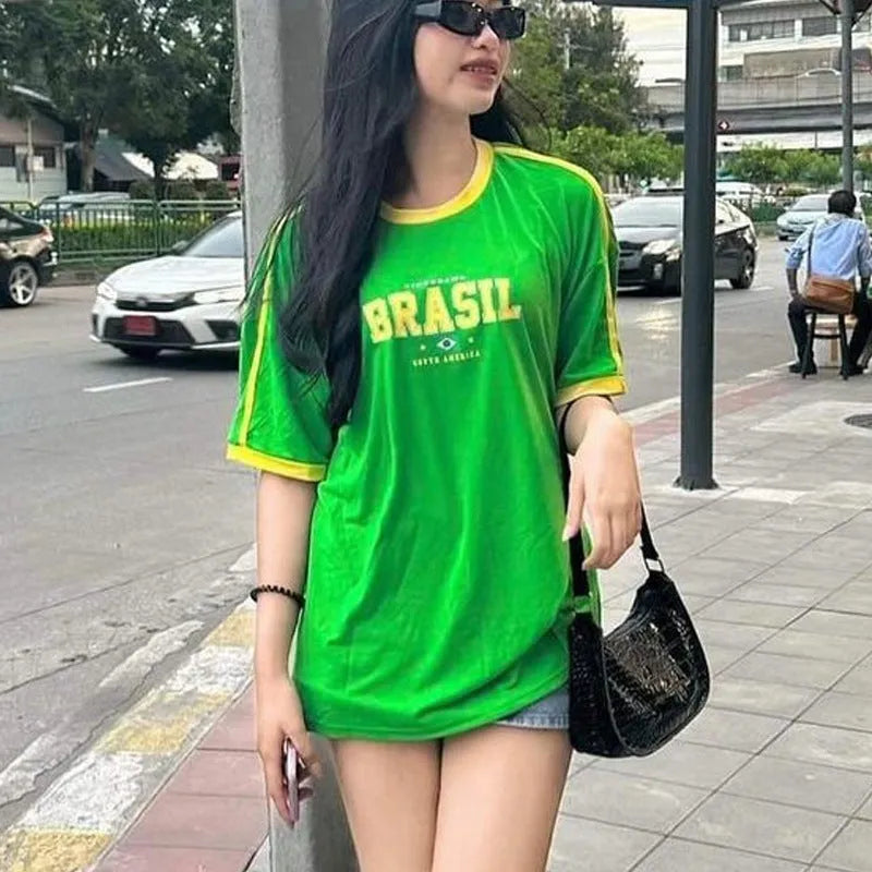Slim fit women's milk silk t-shirt with 3D geometric pattern printing in various colours.