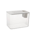 Medium plastic betta fish tank with cover in black or white colour option