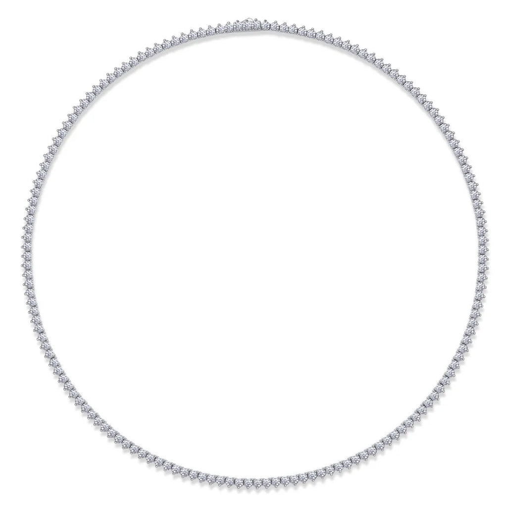 925 silver women's necklace with round geometry pendant and cross chain, length options 45cm 50cm 55cm
