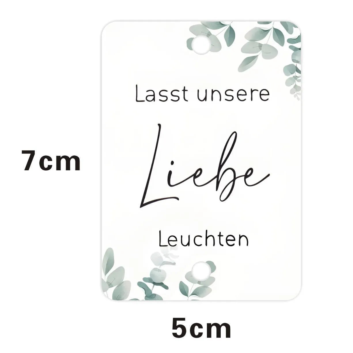 White card decorative labels with I Make Love Sparkling text for wedding baptism communion celebrations