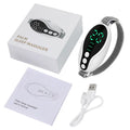 White and blue USB-powered intelligent sleeping aid device with compact dimensions