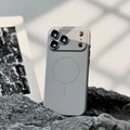 TPU magnetic suction phone case with built-in lens protector for iPhone 17 series in seven colours