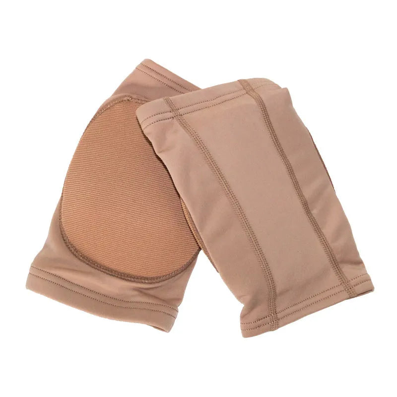 Ballet and dance knee pads in skin colour or black with five sizing options for knee protection