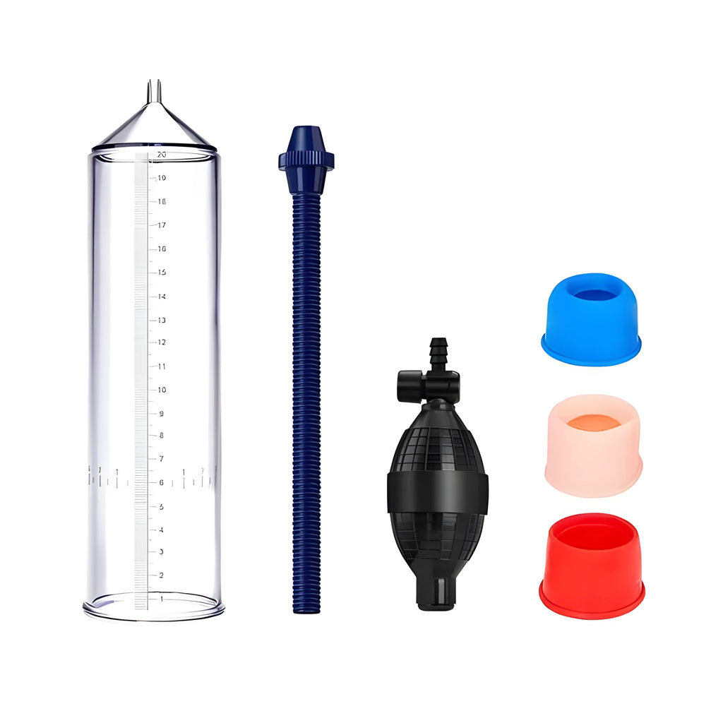Silicone cover accessory kit for male penis simulator with cup and connecting pipe