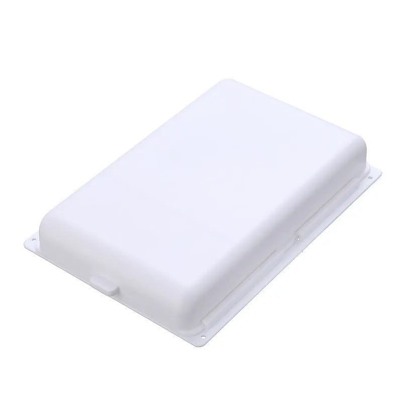 Adhesive plastic storage drawer box for under-table mounting in solid colours