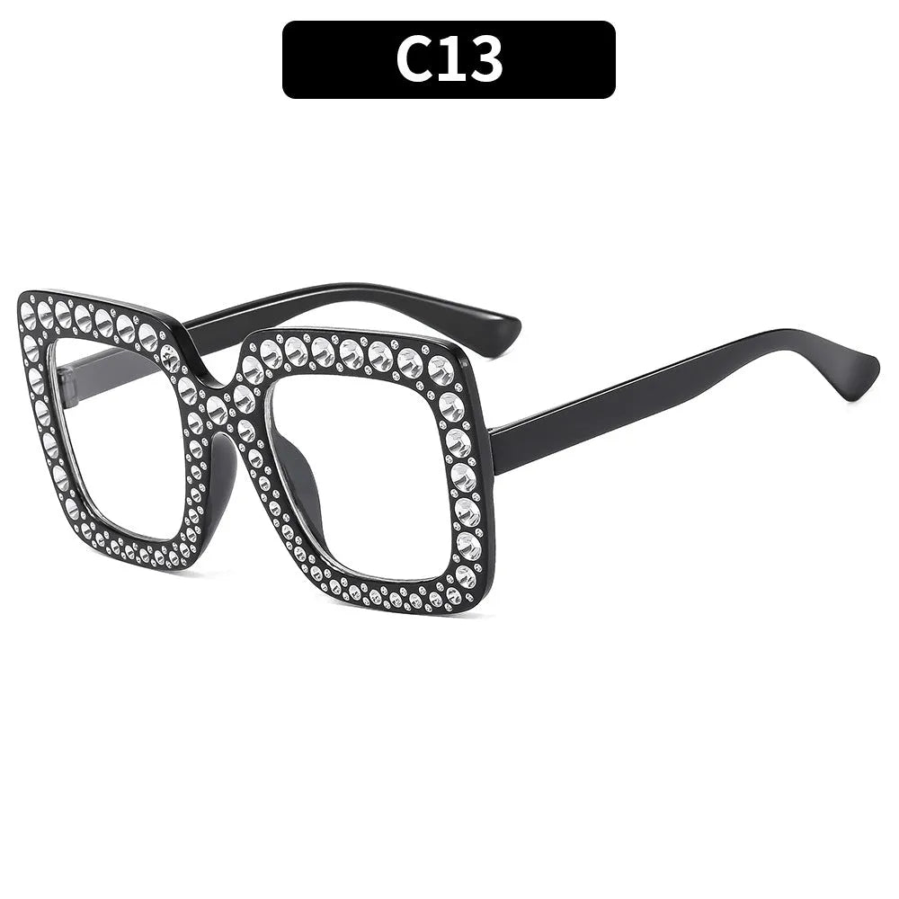 Plastic box sunglasses with multiple colour combinations including black frame grey piece and bright coloured options