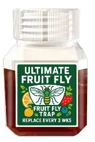 Bottle of fruit fly bait liquid for homemade traps with SK003 specifications