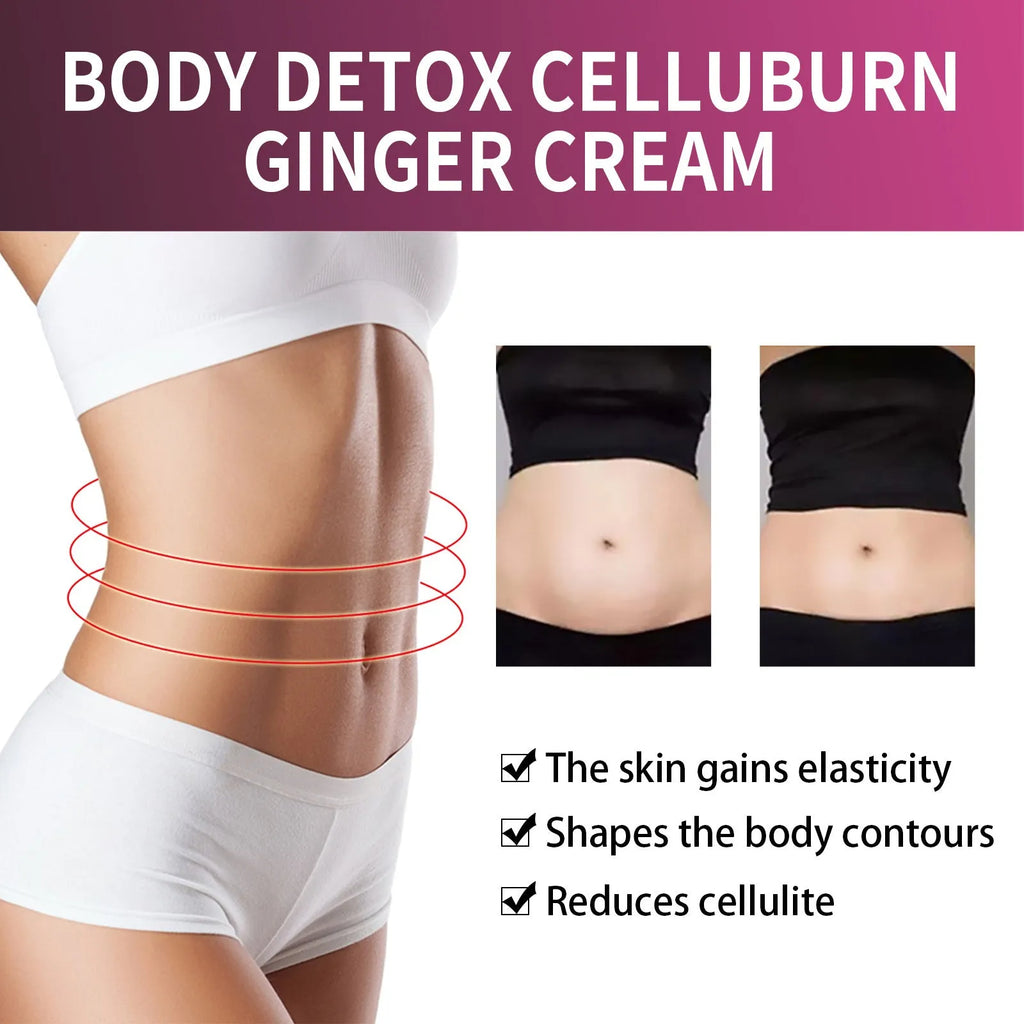 15g jar of ginger body shaping tightening cream for thighs and slimming