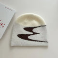 Acrylic knitted beanie hat for men and women in black, grey or white colours with thermal warmth