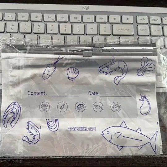 Aluminium foil sealed storage bags in small, medium, and large sizes with zip closure