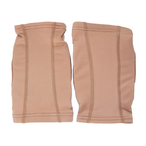 Ballet and dance knee pads in skin colour or black with five sizing options for knee protection