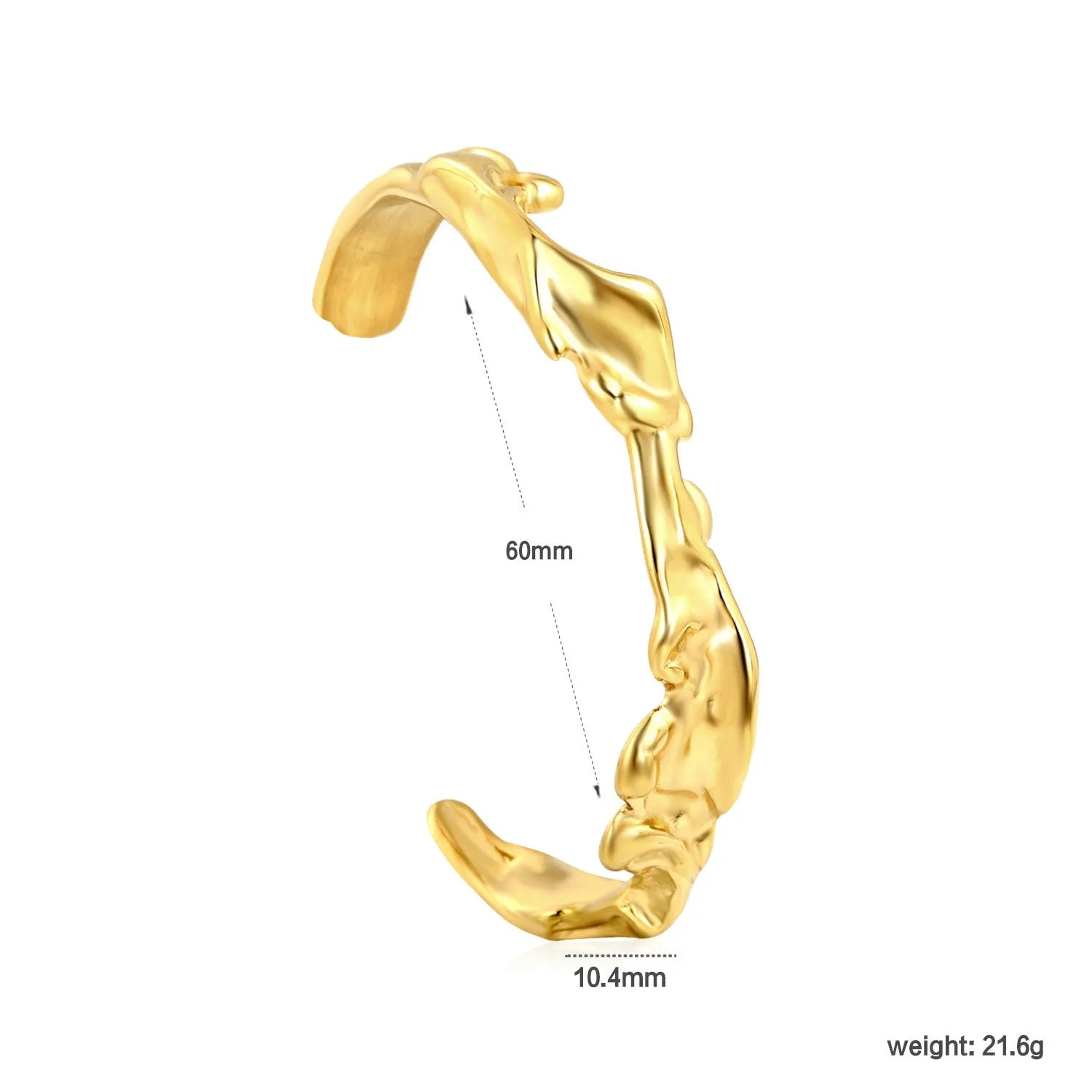 Women's stainless steel adjustable bracelet with alloy detailing in gold and silver tone colour options