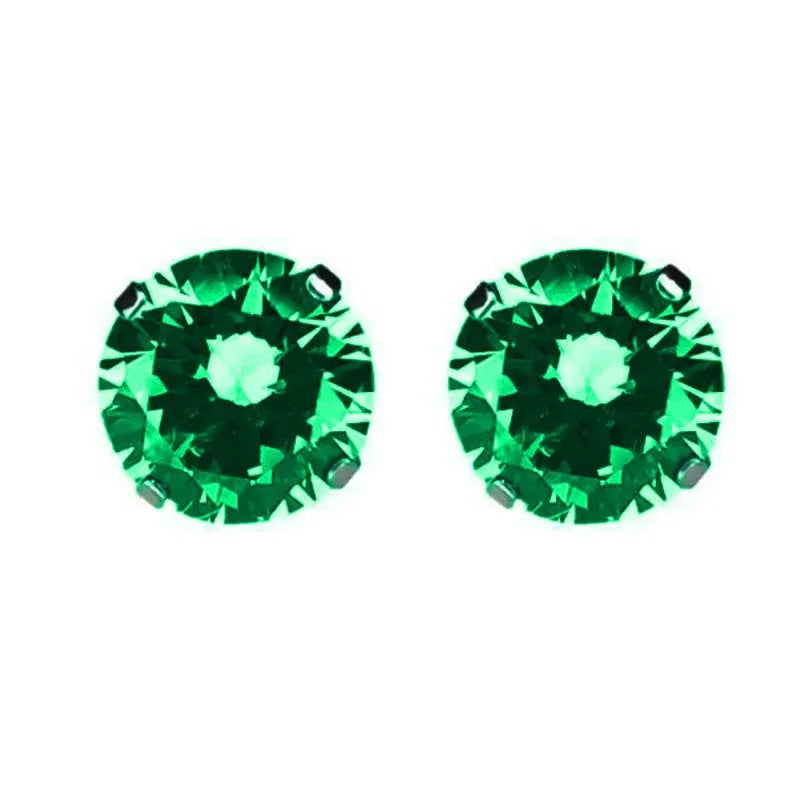 Double-headed zircon titanium alloy navel stud in multiple colours and sizes.