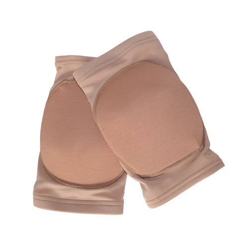 Ballet and dance knee pads in skin colour or black with five sizing options for knee protection