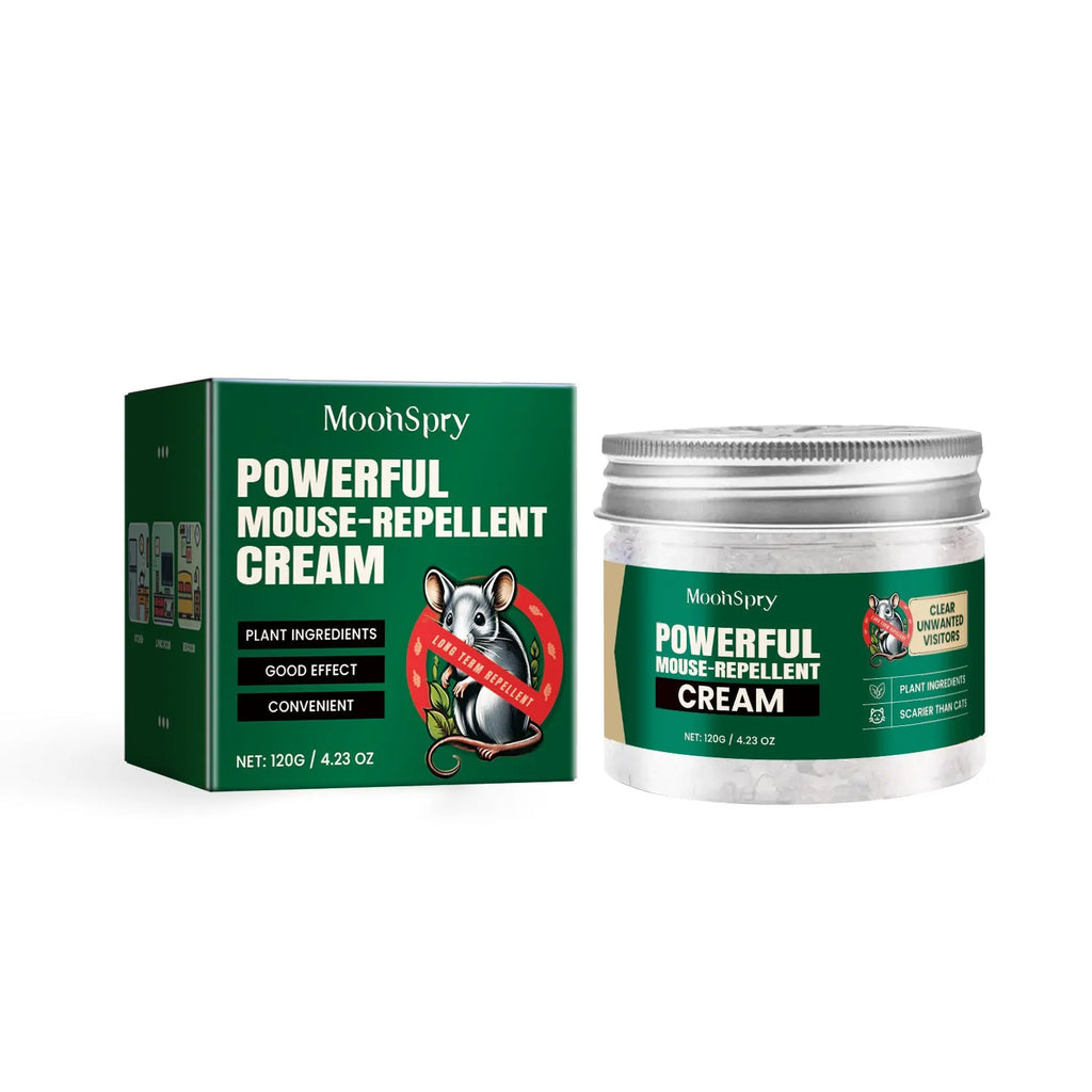 60ml bottle of natural rat repellent spray with a blend of clove, peppermint and camphor oils.