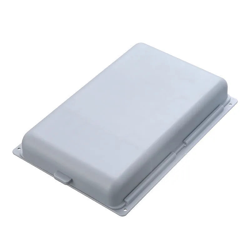 Adhesive plastic storage drawer box for under-table mounting in solid colours