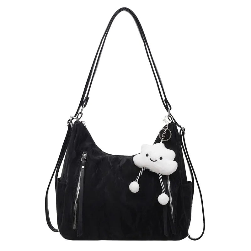 Women's soft PU fashion backpack in multiple colour options showing casual design