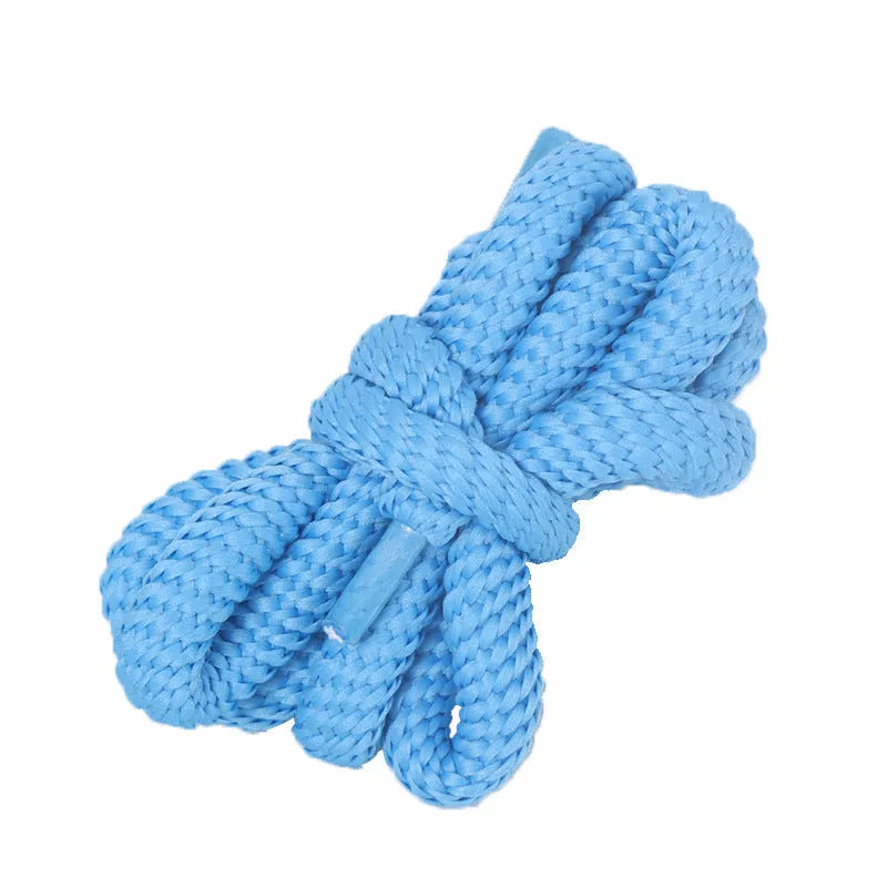 Round black shoelace adapter rope showing 1.0mm width and length scale from 120cm to 160cm.
