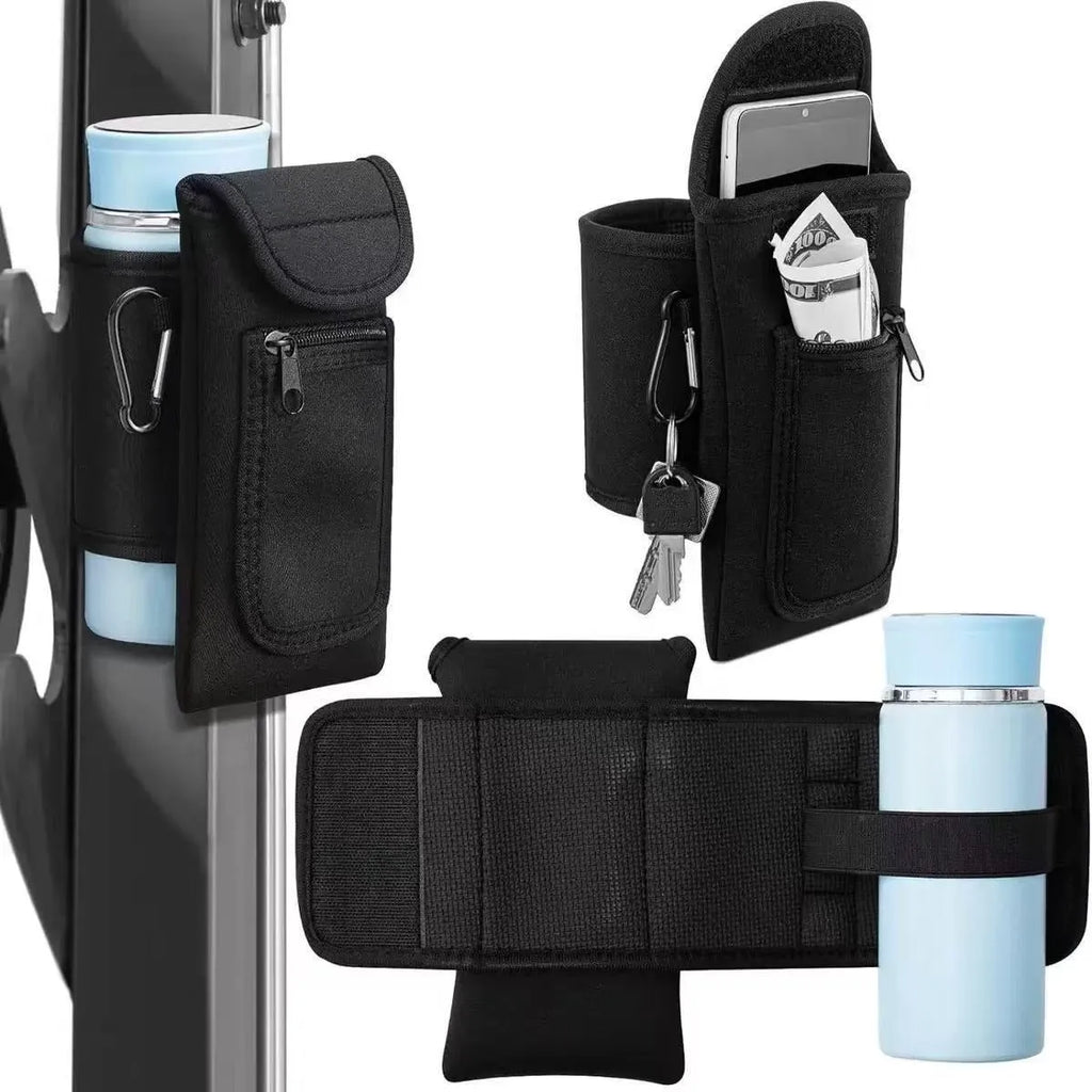 Cloth fitness bottle sleeve for large kettles with magnetic or carabiner fastening in multiple colours.