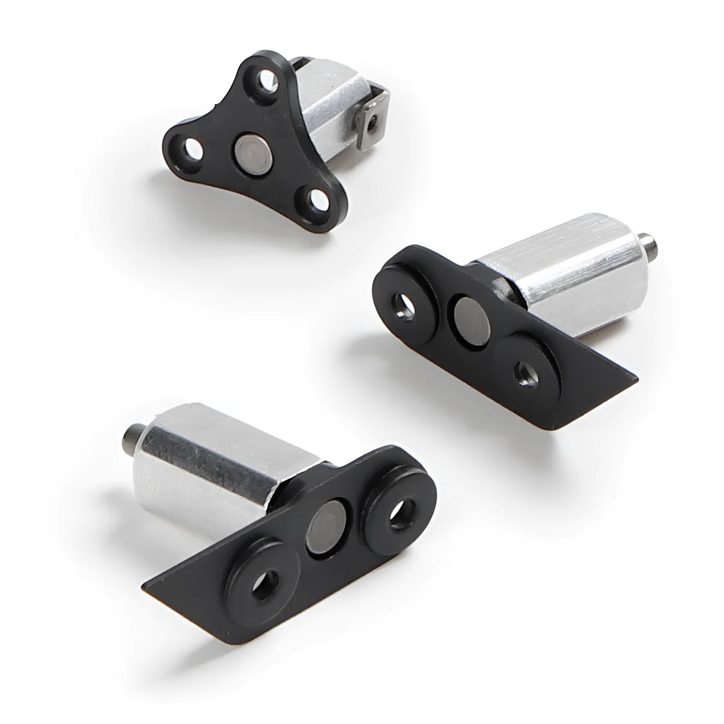 Drone motor rotating shaft kit showing front spindle and rear axle components