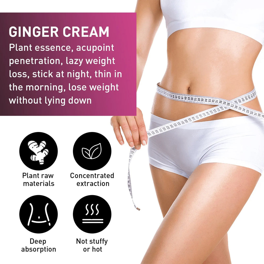 15g jar of ginger body shaping tightening cream for thighs and slimming