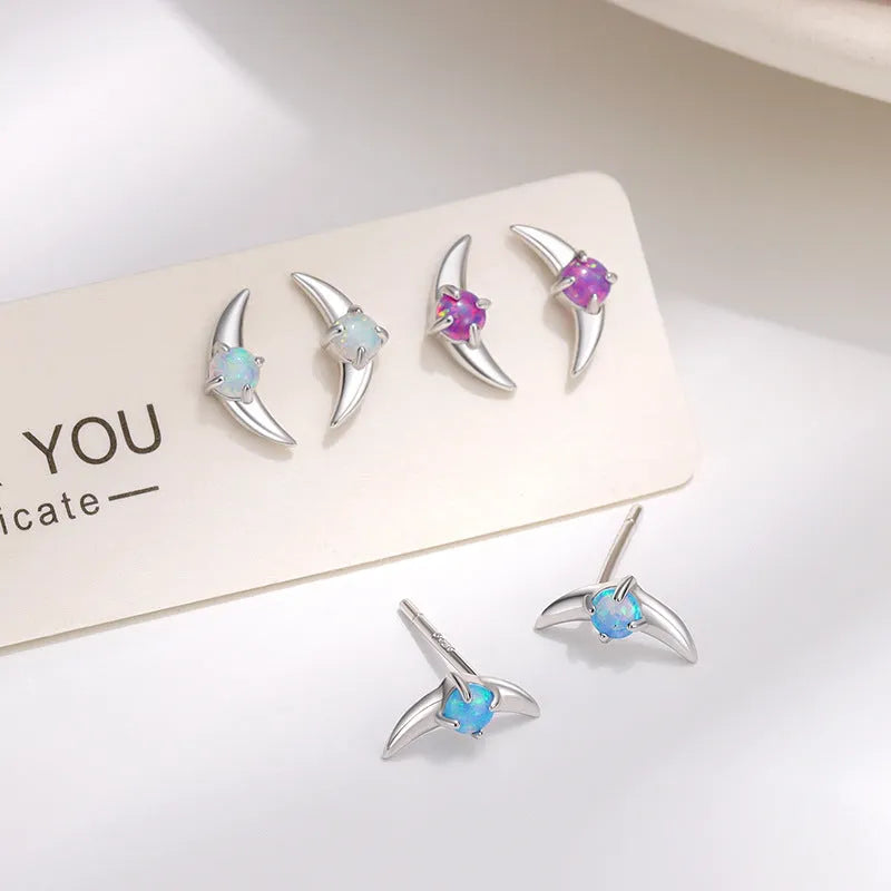925 sterling silver geometric drop earrings with electroplated finish and cubic zirconia stones