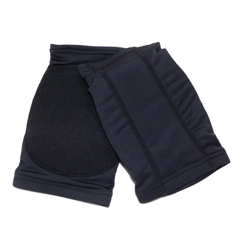 Ballet and dance knee pads in skin colour or black with five sizing options for knee protection