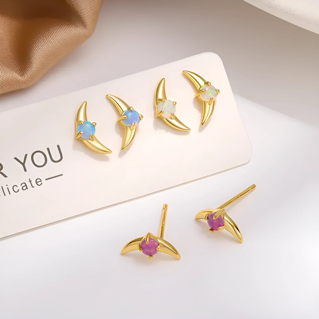 925 sterling silver geometric drop earrings with electroplated finish and cubic zirconia stones