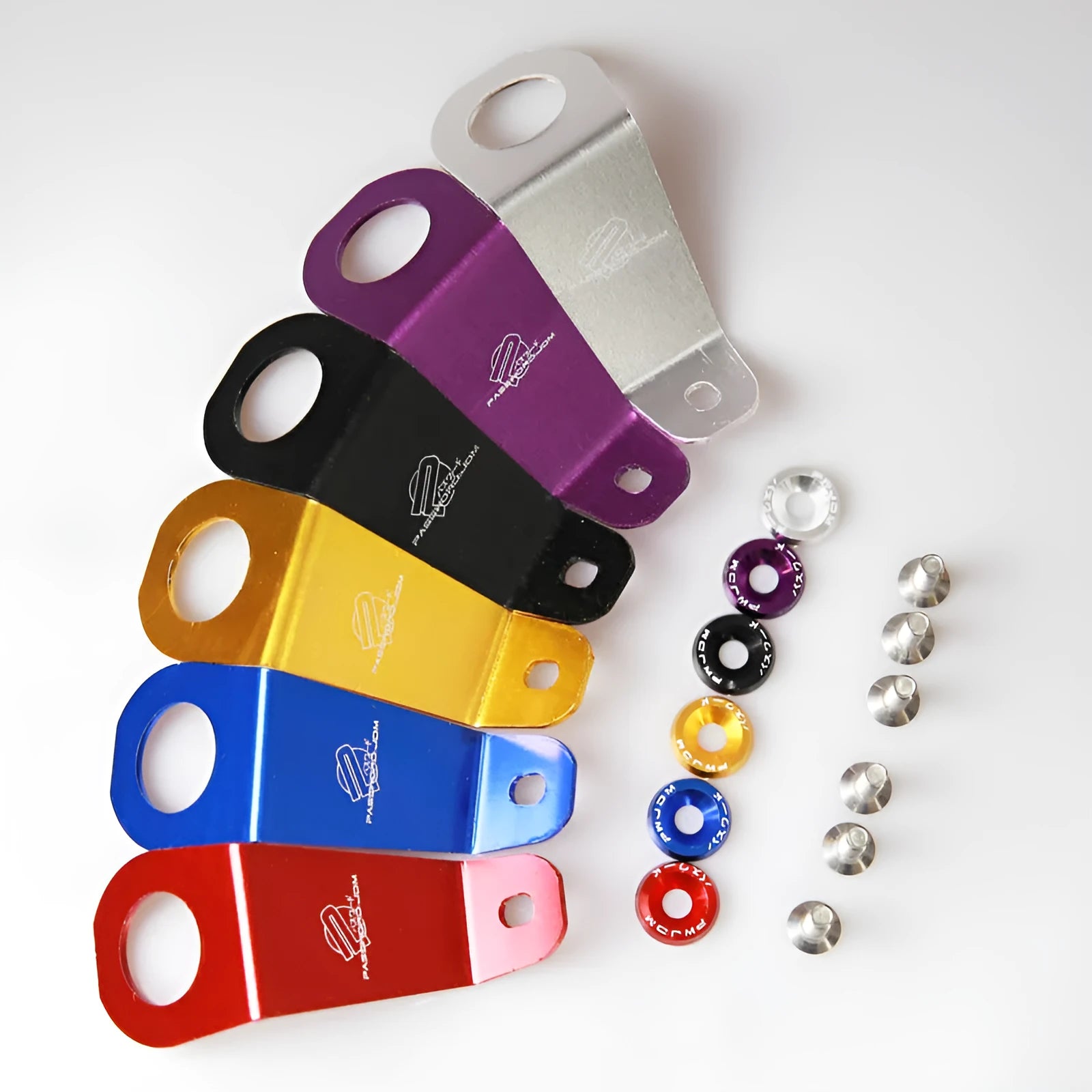 Aluminium alloy radiator bracket for Honda Civic EG in six colour options with anodic oxidation finish