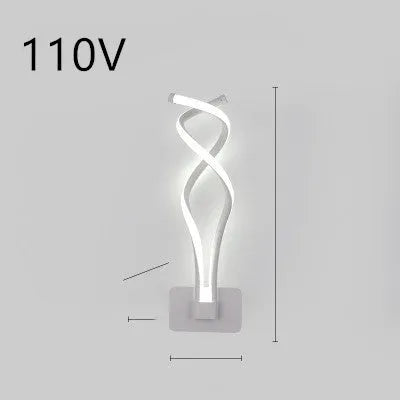 Minimalist Nordic LED wall lamp with silicone shade for bedroom bedside lighting