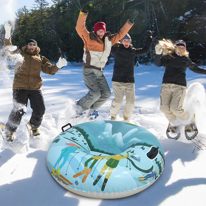 PVC skiing ring toy for children in winter colour options