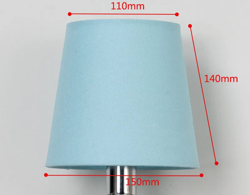 Modern minimalist fabric lampshade with horizontal paste design in a choice of colours.