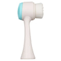 Blue nylon bristle paw brush for grooming dogs and cats on a white background