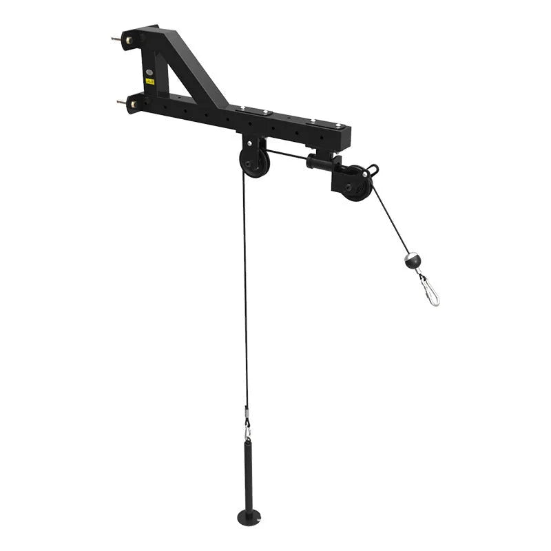 Steel cable crossover pulley machine for lat pulldown and chest press