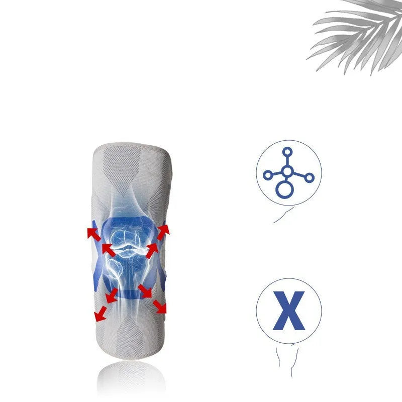Men's silicone knee pads for running fitness and cycling available in multiple sizes and colours