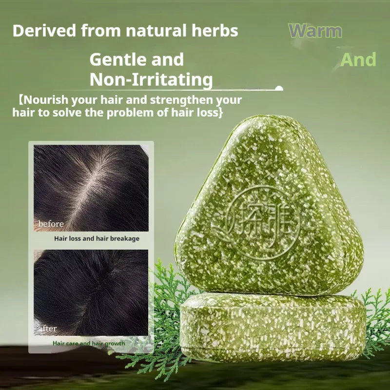 Chinese Arborvitae Twig Usman herbal hair fixing soap bar, 120g cleansing bar for hair and face
