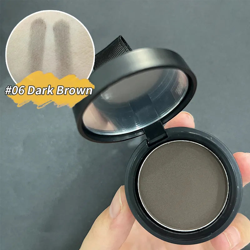Hairline powder compact for shadow repair with fourteen colour shade options