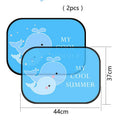 Electrostatic adsorption car side window sunshade with nylon mesh in animal-themed sizes