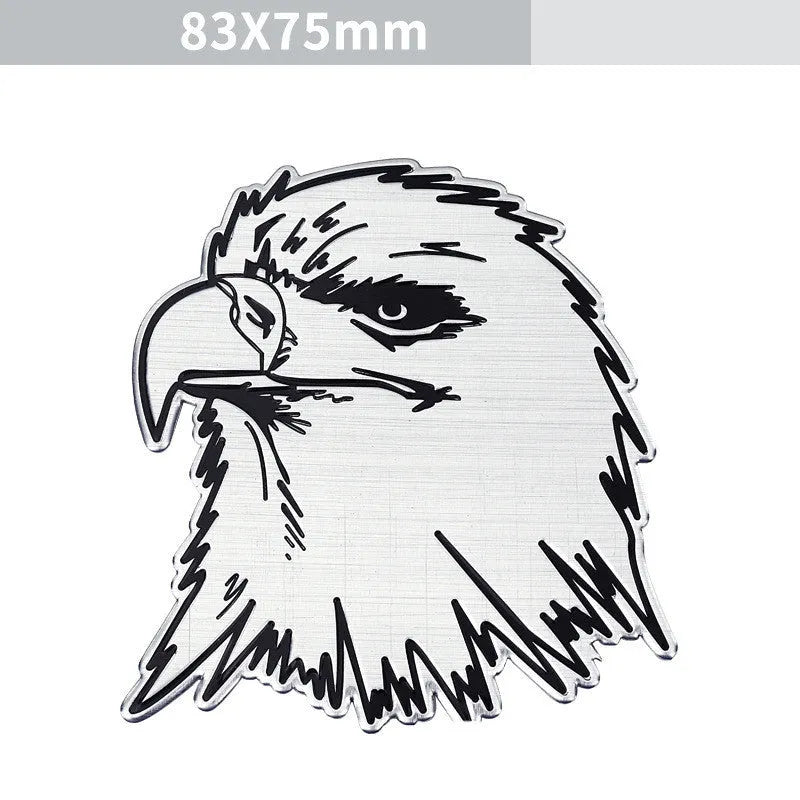 Aluminium car body sticker with metallic finish for vehicle customisation