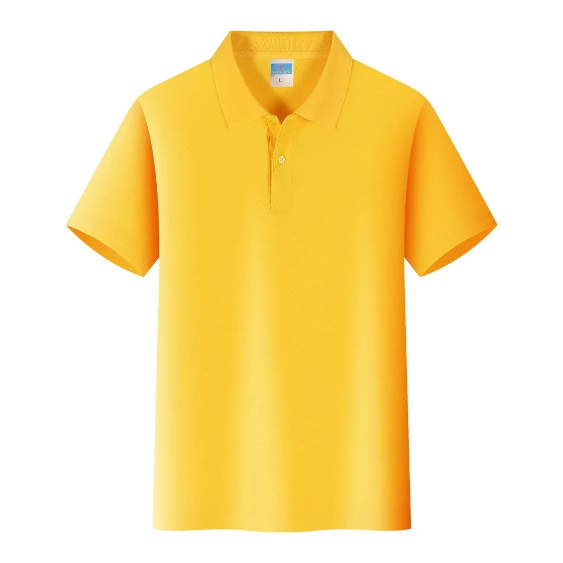 Cotton short sleeve straight fit work shirt for custom embroidery on a hanger