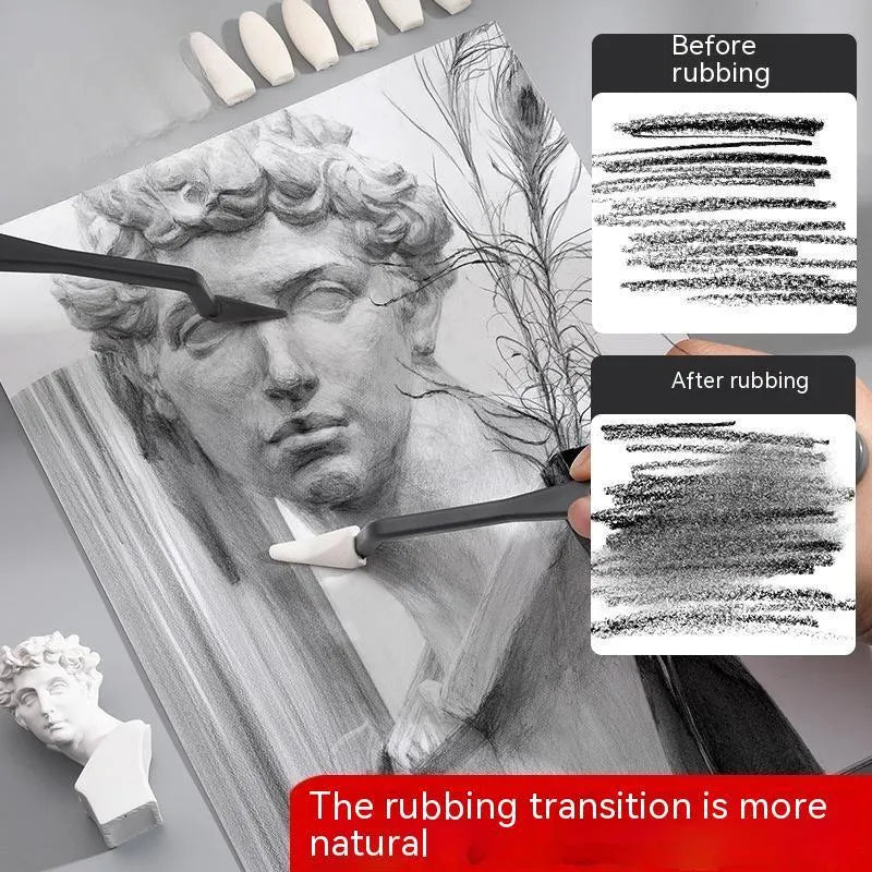 R20212 coloured plastic rubbing knife for sketching mark removal