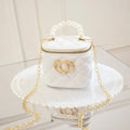 PVC bucket gel bag with heart pattern in choice of seven colours including apricot and green