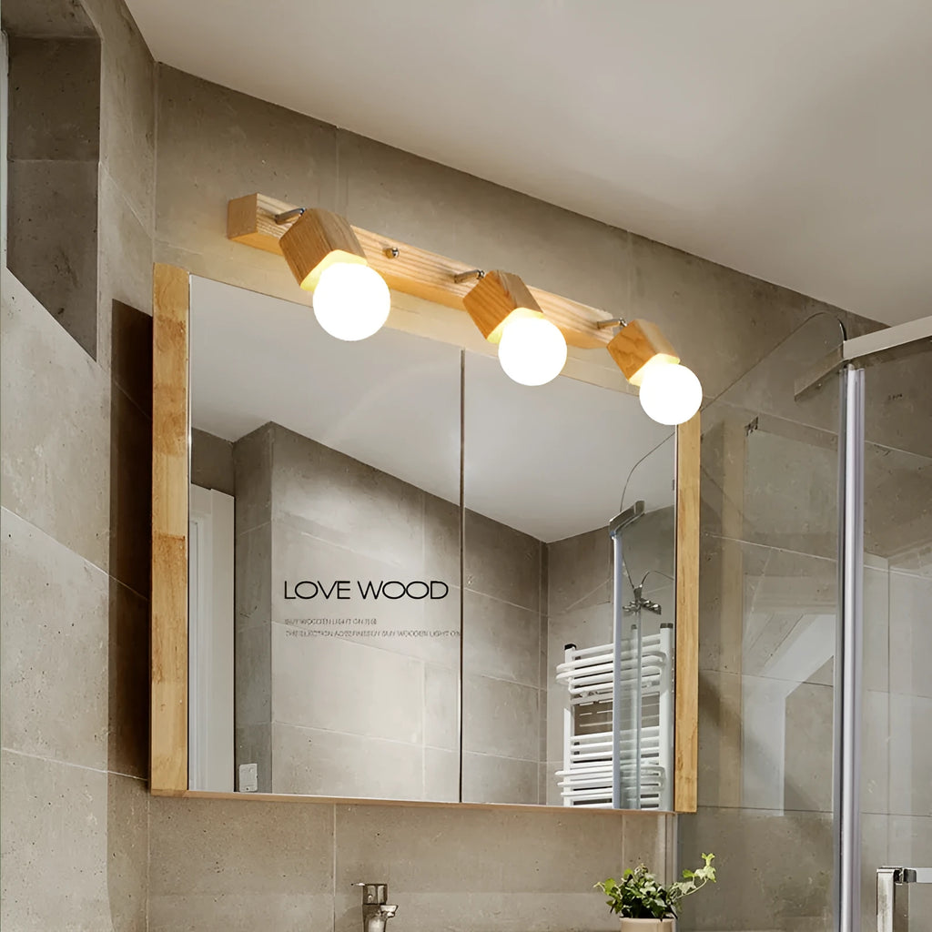 24cm diameter mirror cabinet wall lamp with LED lighting options