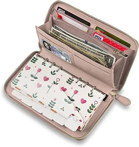 RFID blocking anti-theft card holder wallet in seven colour options including rose gold and sky blue