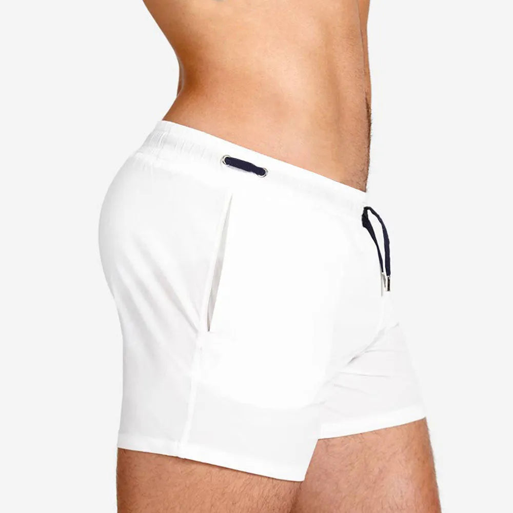 Mesh-lined fitness shorts in multiple colours for swimming and sports training