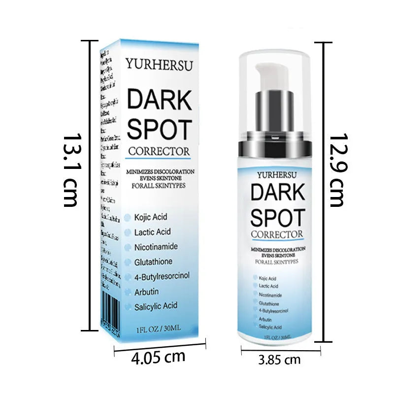 Bottle of spot lightening essence for brightening and moisturising the skin.