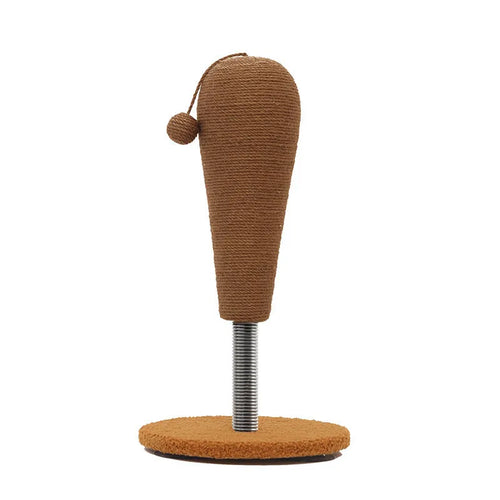 Hemp rope cat scratch board in large and small sizes with tumbler and grasping ball design options
