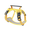 Polyester dog chest harness and lead set in multiple colours including Lake Blue, pink, and yellow