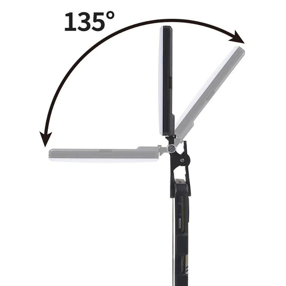 Portable LED fill light with clip attachment for mobile photography and video recording