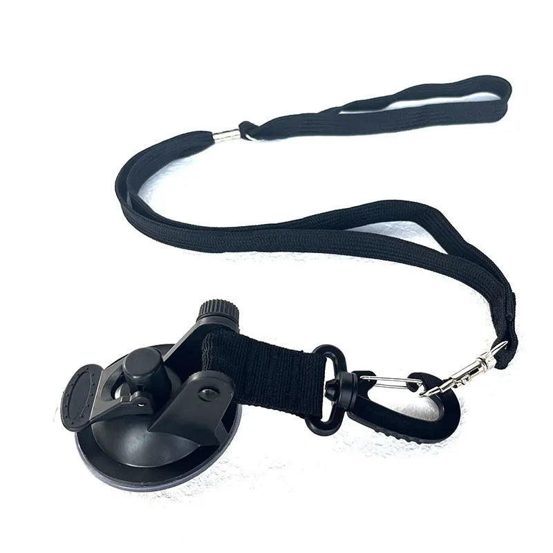 Pet bathing fixed artifact with suction cup traction rope and handcuffs in black or blue
